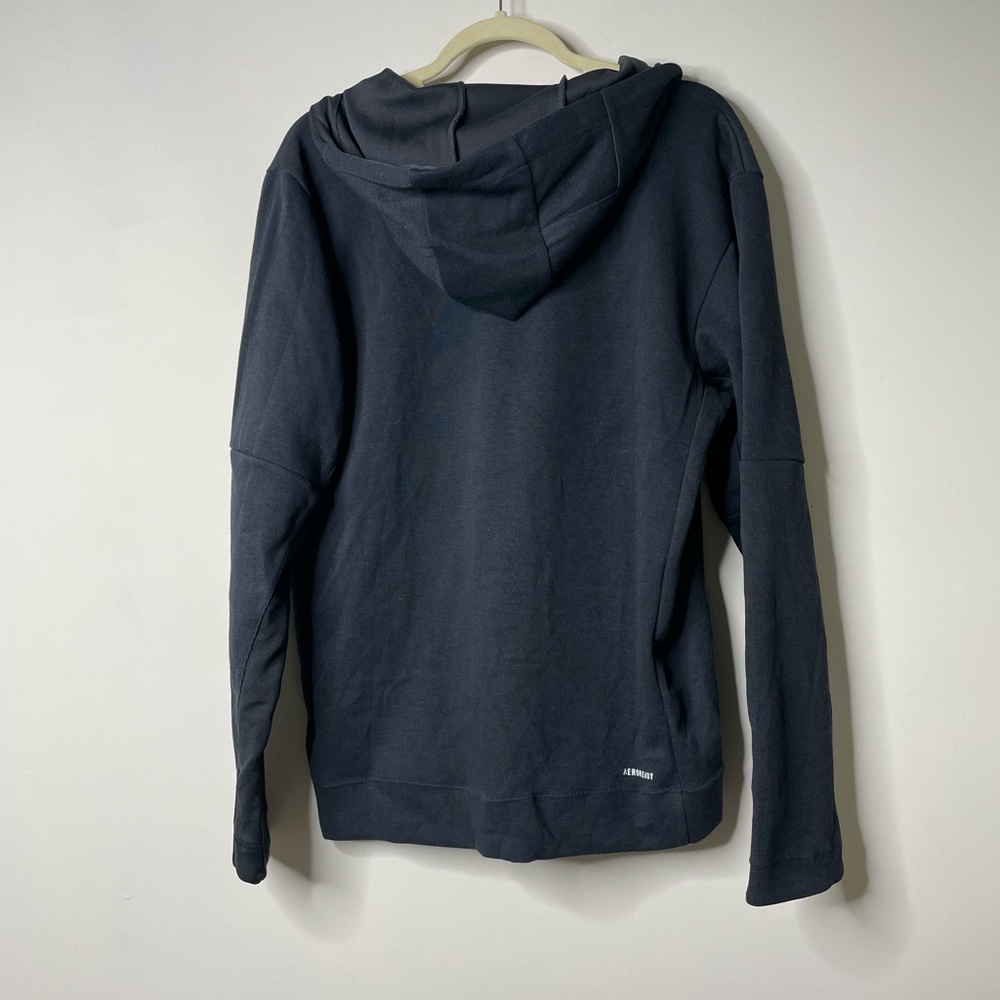 Adidas Basketball Club Black Full Zip Jacket Medium - Picture 5 of 6